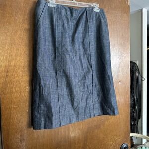 Calvin Klein Womens Size 10 Straight Skirt Workwear Casual Pockets Back Zip